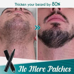 4 Points Multi-Used 4-Tip Beard Filling Pen Kit Effective Enhance Facial Hair