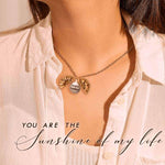 "You Are My Sunshine" Sunflower Necklace