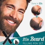 4 Points Multi-Used 4-Tip Beard Filling Pen Kit Effective Enhance Facial Hair