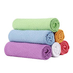 5 Pcs Wave Pattern Fish Scale Microfiber Polishing Cleaning Clothes Rag