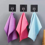 5 Pcs Wave Pattern Fish Scale Microfiber Polishing Cleaning Clothes Rag