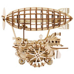 Wooden Mechanical Model Puzzle Set