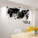 Art Map Wall Clock