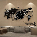 Art Map Wall Clock