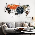 Art Map Wall Clock