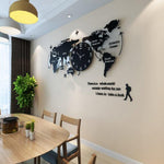Art Map Wall Clock